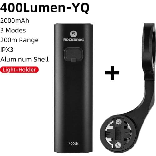 ROCKBROS USB Rechargeable Bike Light Front Bicycle Headlight Cycling Front Lamp 180/400/800lumen Bike Accessories MTB Lights