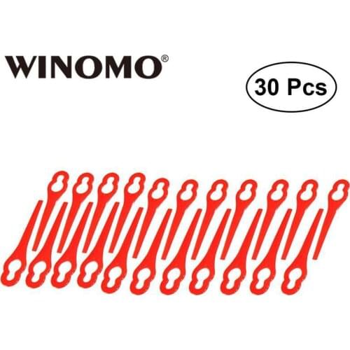 WINOMO 30pcs Plastic Grass Trimmer Blades Mower Replacement Trim Fast Switchblades for Home Garden Grass Trimmer Brushcutter A50