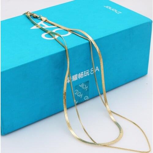 Kpop Women Neck Chain Gold Color Choker Necklace On The Neck Double Layer Pendant Jewelry 2021 Chocker Collar For Girl Checker