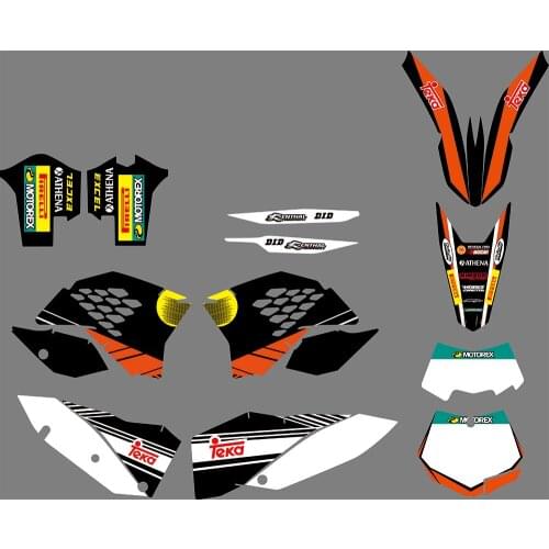 0276 Motorcycle Team Graphic & Backgrounds Decal Stiker Kits for KTM EXC 2008 2009 2010 2011