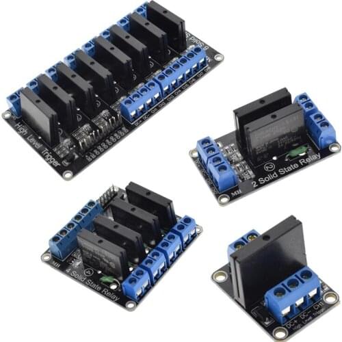 2 1 5V 4 Relay 8 Channel OMRON SSR High Low Level Solid State Relay Module 250V 2A For Arduino