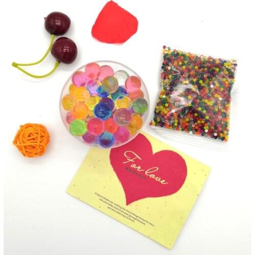 200 Pcs Absorbent Beads Colorful Pearl Shaped Hydrogel Beads Polymer Water Beads Wedding Home Decoration Growing Water Balls