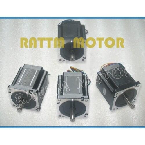 4PCS NEMA34 86 Type 878Oz-in CNC stepper motor stepping motor/4.0A for large CNC Router Milling Engraving Machhine