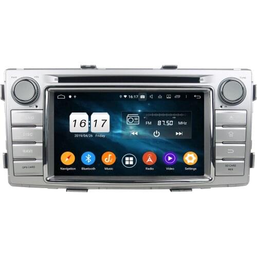 6.2" Android 9.0 Car Multimedia Player For Toyota Hilux 2012 Car DVD Player 8 Core Car Stereo 1 Din Audio Navigation Radio DSP