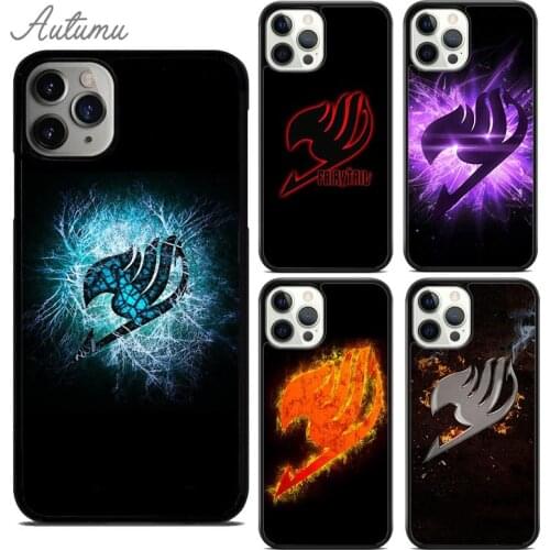 Fairy Tail Logo Phone Case for iPhone 11 12 Pro Max mini X XR XS SE 2020 5 6S 7 8 Plus Samsung Galaxy S8 S9 S10 Cover shell