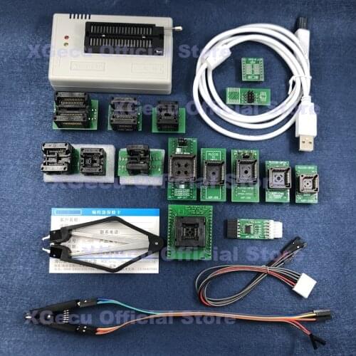 Black socket V11.20 XGecu TL866II Plus USB Programmer support 16842+IC SPI Flash NAND EEPROM MCU replace TL866A TL866CS+16 parts