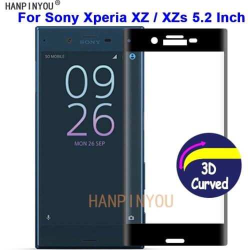 For Sony Xperia XZ F8331 / XZs Dual 9H Hardness 3D Full Cover Slim Toughened Curved Tempered Glass Film Screen Protector Guard