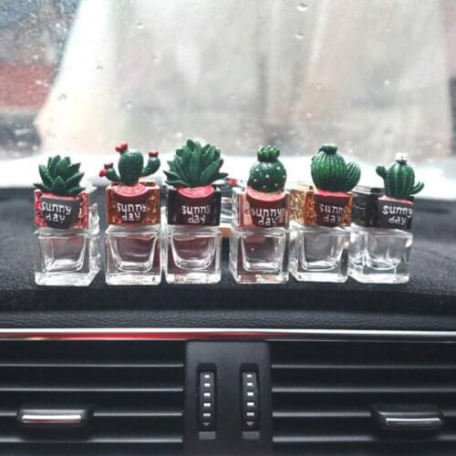 Resin Cactus Car Air Conditioning Vent Perfume Clip Creative Cute Air Freshener Fragrance Solid Balm Decoration Ornaments