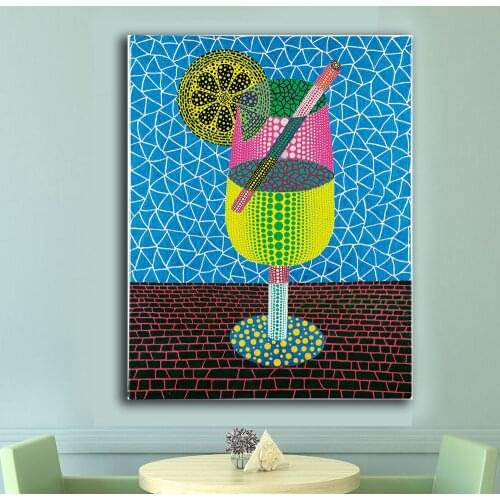 Print Oil Painting Wall painting Yayoi Kusama Lemon-Squash 2004 Home Decorative Wall Art Picture For Living Room painting