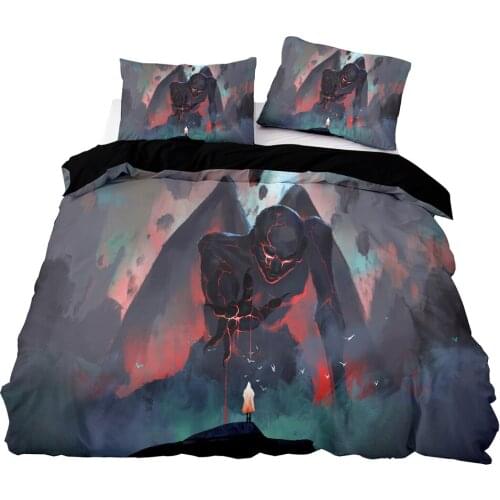 3D Printing Scary Monster Pattern Duvet Cover Set With Pillowcase, 210x210 Quilt Cover,264x228 Blanket Cover,King Bedding Set