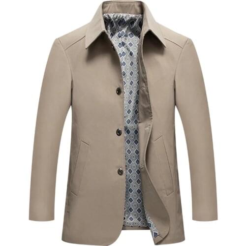 LIBIELIY Men's Classic Trench Coats