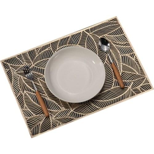 2020 New Anti-slip Placemats Heat-Resistant Anti-Skid Hollow Out Decorative Table Mat for Home Dining Room Kitchen