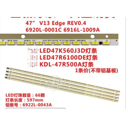 New original 66LED 597MM strip Circuits 6916L-1009A 6922L-0043A 6920L-0001C FOR 47E30SW 47E610G GLB