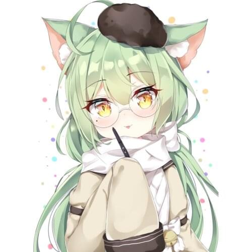 MMGG New Green Fox Ears Hairhoop Tail Headwear Beast Cosplay Costume Accessories For Girl Women Handmade Work