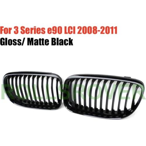 ROLLSROVER Front Bumper Grille Grill For 3 Series e90 LCI 2008-2011 Single Strip Car Styling