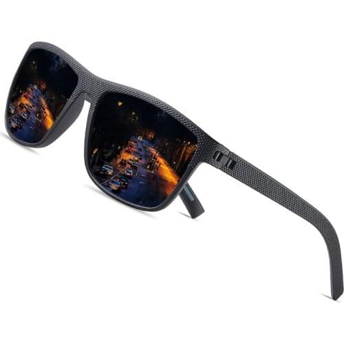 AOFLY DESIGN Square Sunglasses Men Polarized Fashion TR90 Frame Driving Fishing Sun Glasses Male zonnebril heren UV400