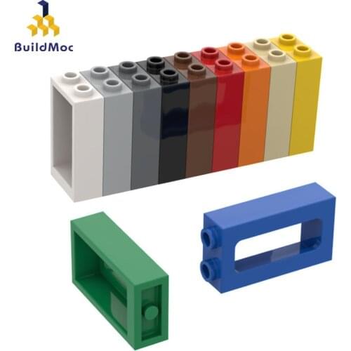 BuildMOC Compatible Assembles Particles 4035 1x2x3 window Building Blocks Parts DIY LOGO Educational