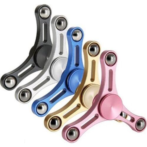 Funny Kid Adult Toy Fidget Spinner Tri-Spinner Fidget Metal EDC Hands Spinner For Children Anti-Stress Puzzle Toy