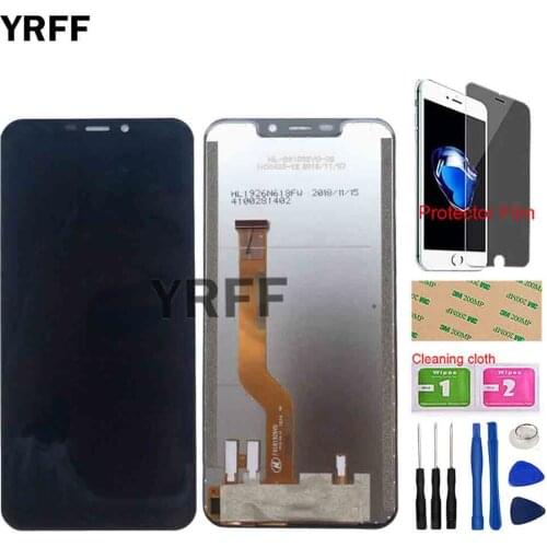 LCD DIsplay For Oukitel C12 Pro LCD Display + Touch Screen Lens Sensor Digitizer Panel Assembly Tools 3M Adhesive