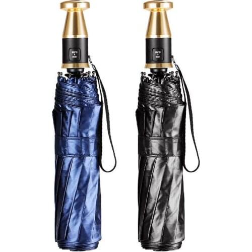 Luxury Full Automatic Folding Umbrella Men Car Sun Umbrella Windproof UV Large Men Business Gift Box Regenschirm B65