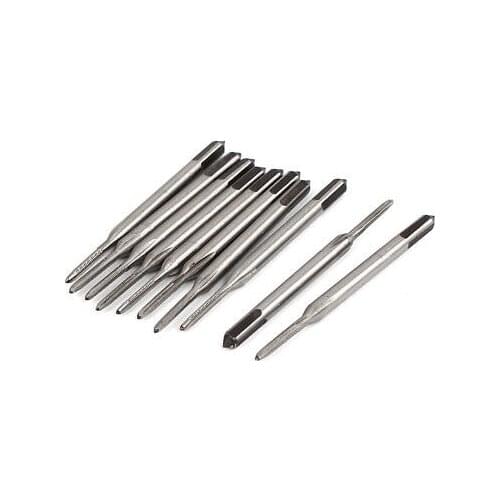 10 Pcs 35mm Long M1.2 HSS 3 Flutes Machine Screw Thread Metric Taps