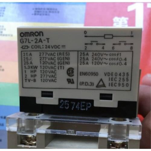 2pcs new original Omron relay G7L-2A-T DC24V G7L-2A-T DC48V G7L-2A-B G7L-1A-T G7L-2A-P G7L-2A-BUB