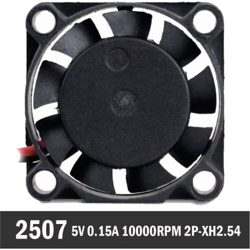 500PCS Gdstime 25 x 25 x 7mm DC 5V 2-Pin Cooler Brushless Chipset Heatsink Mini Cooling Fan 2507