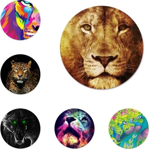 58mm Colorful Lovely Animal Painted Icons Pins Badge Decoration Brooches Metal Badges For Backpack Decoration