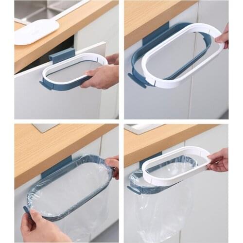60% Dropshipping!!Garbage Bag Holder Kitchen Cupboard Door Drawer Cabinet Hanging Trash Bin Rack