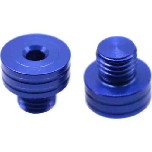 Motorcycle Aluminum 10mm M10 x 1.25 Clockwise Rear View Mirror Hole Plugs Screws For Honda Triumph Aprilia