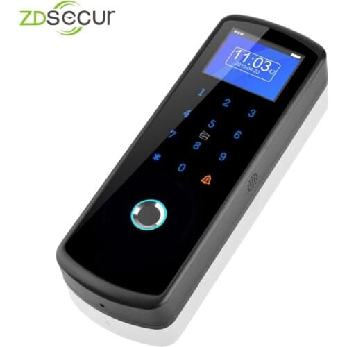 IC Touch 2.4G Wireless DIY Fingerprint Access Control System with Power Supply Exit Button and Doorbell