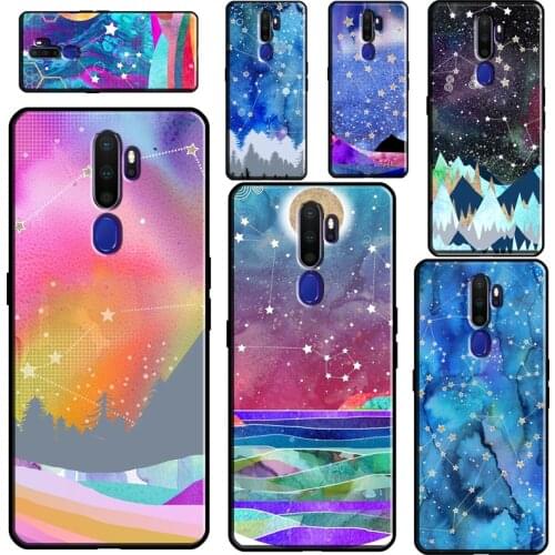 Summer Leo Constellation Landscape Case For OPPO A15 A83 A91 A93 A52 A72 A31 A53 A5 A9 2020 A1K A3S A5S F5 F7 Find X2 X3 Pro