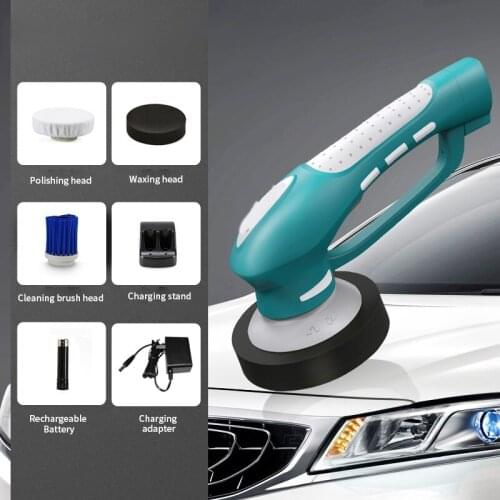 Electric Car Polisher Handheld Cleaner Machine Waterproof Waxing Polisher Wireless Charging Tool Set US Plug Car Polishing