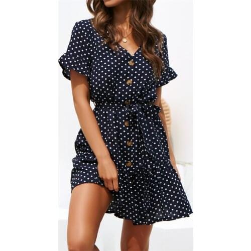 Летние платья в горошек FAKUNTN China At AliExpress