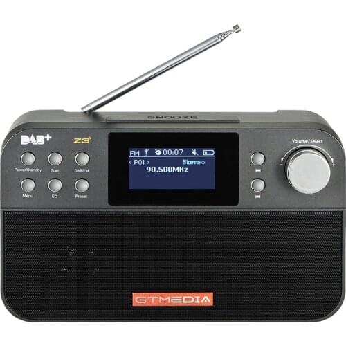 GTMEDIA Z3, DAB+/FM RDS Radio,music player, with 2.4 inch LCD display,18650 lithium battery