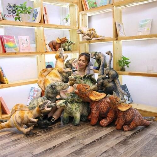 BOLAFYNIA Simulation dinosaur Tyrannosaurus rex children plush stuffed toy baby kids toy for Christmas birthday gift