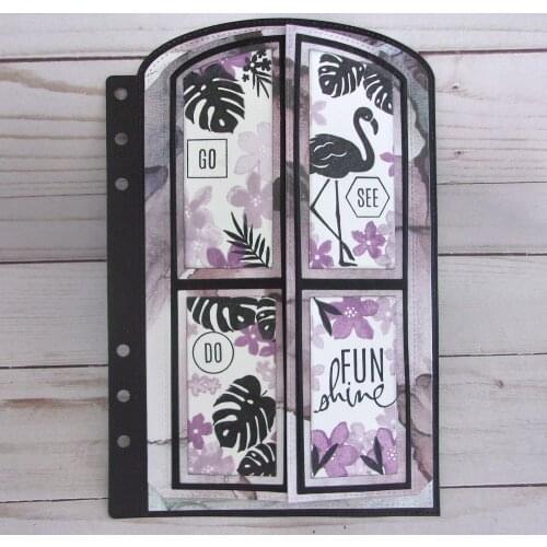 KLJUYP Planner Door opens in the middle Metal Cutting Dies Scrapbook Paper Craft Decoration dies scrapbooking