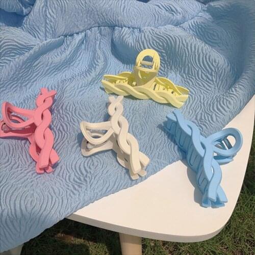 Korean Matte Frosted Hair Claw Elegant Head Clip Crab Headband Solid Hairpin Barrette Headwear For Women Girl Hair Accessories