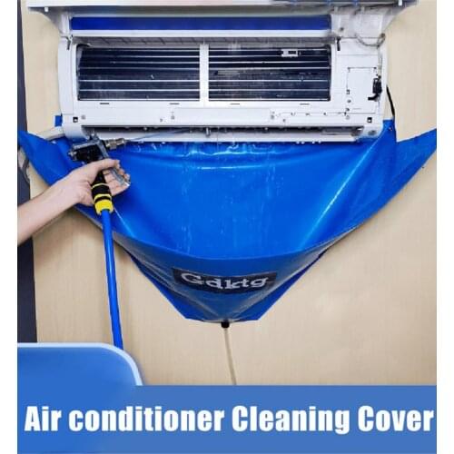 Air Conditioner Cleaning Cover With Water Pipe Waterproof Air Conditioner Below 1.5P Cleaning Dust Protection Cleaning Cover Bag