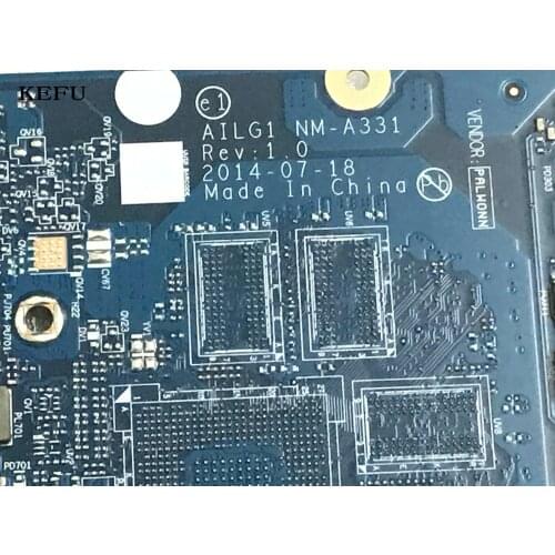 KEFU NEW LAPTOP MOTHEROARD AILG1 NM-A331 FOR LENOVO G70-80 / G70-70 NOTEBOOK PC BUILD-IN CORE I5 PORCESSOR