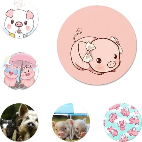 Cute Cartoon Pig pink Icons Pins Badge Decoration Brooches Metal Badges For Clothes Backpack Decoration