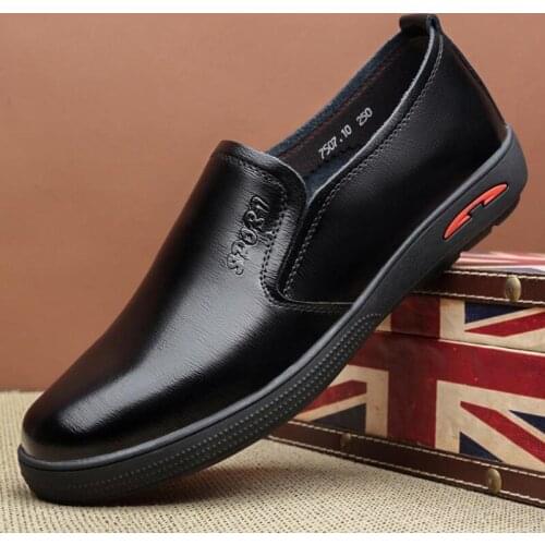Brand New Mens Leather Casual Shoes Breathable Men Business Soft Sole Comfortable Designer Shoe Plus Size 46 47 48