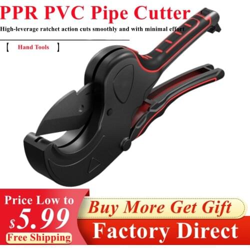 2021 New 0-75mm PPR PVC Tube Cutter With High Mn Steel Blade PE Pipe Scissors For Cutting Plastic Pipe Most Non-Metallic Tubing