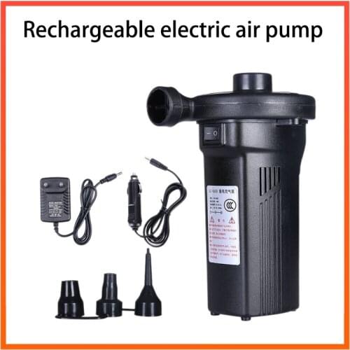 Rechargeable Electric Air Pump Fast Filling Portable Inflate Air Mattress Pump Outdoor Camping Inflatable Air Track Accessories