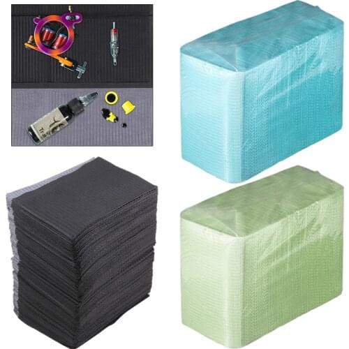125pcs Tattoo Table Covers Napkins Tattoo Supplies for Salon