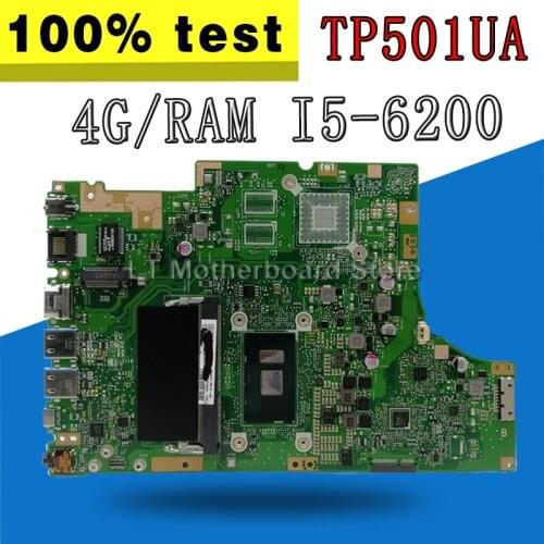 TP501UA Motherboard I5-6200 Onboard 4GB RAM For Asus TP501UA TP501U TP501UQ TP501UB Laptop Motherboard TP501UA Mainboard Test OK