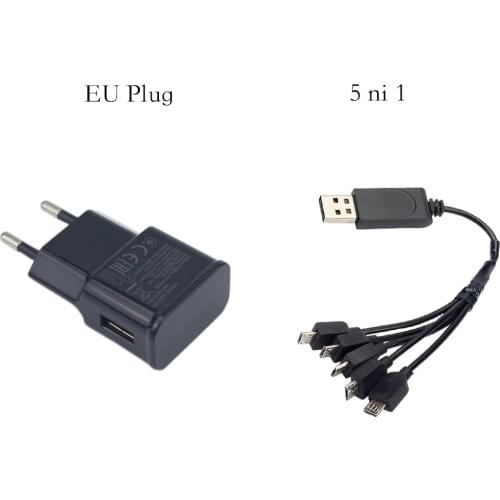 3.7v Battery Charger (5 in 1) For Visuo Xs809 Xs809w Xs809hw SG700 DM107s S169 Multi-function charging Cable Rc Drone Spare Par