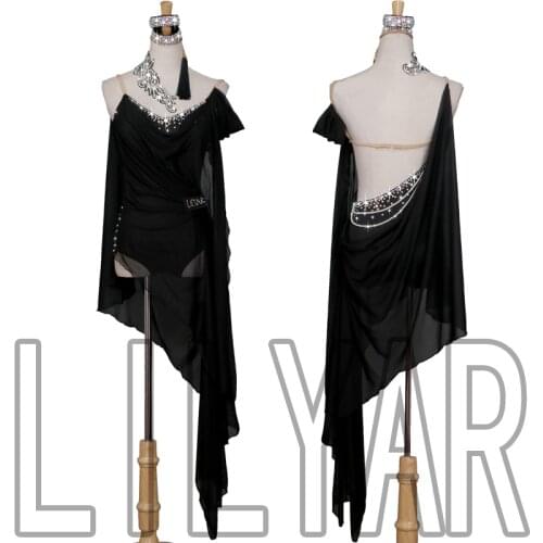 New Latin Dance Dress Competition Dress Costumes Skirt Performing Dress Adult Customize Children Red Matador Skirt Split Skirtes