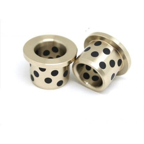 1pcs oil-free bearing circular flange copper bush JFB solid lubricant embedded graphite sleeve nut 40x30x20/25/30mm ODxIDxH