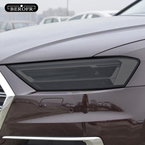 2 Pcs For Audi A8 S8 D4 4H D5 4N 2014-On Car Headlight Tint Black Protective Film Protection Transparent TPU Sticker Accessories